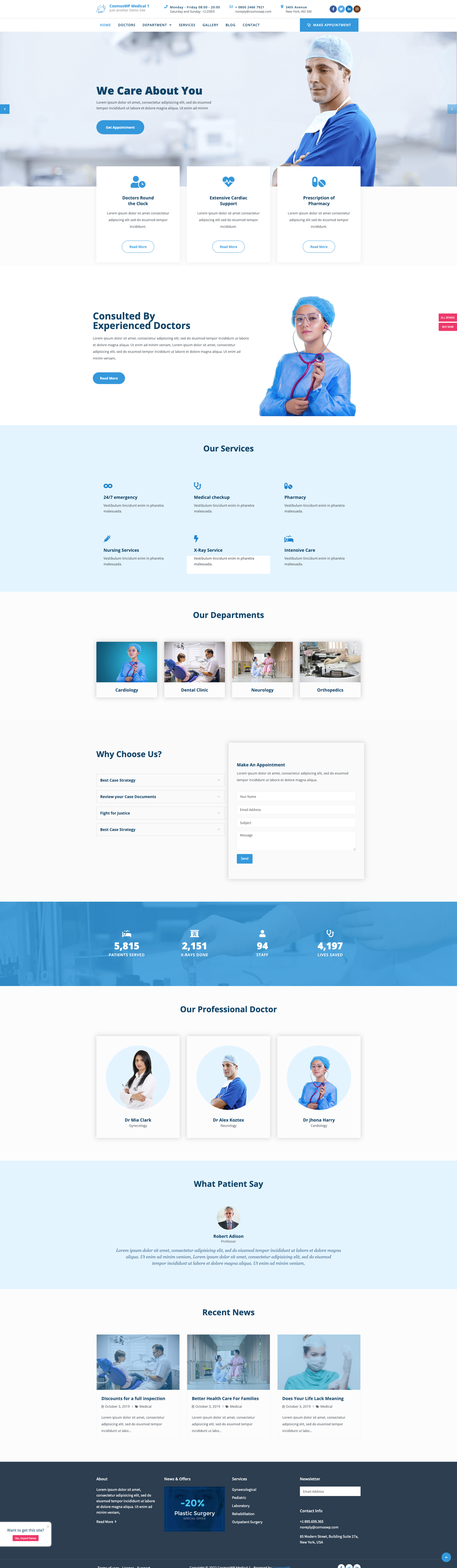 EzyWP Healthcare - Multipurpose Theme