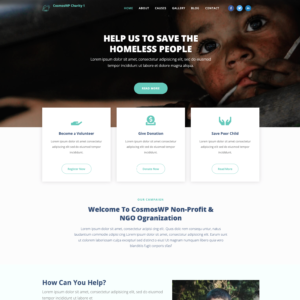 EzyWP Charity, NGO, Foundation Theme